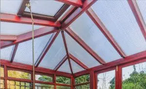 Polycarbonate conservatory roof