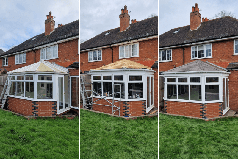 how to replace a conservatory roof